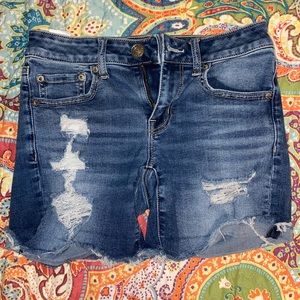american eagle denim shorts